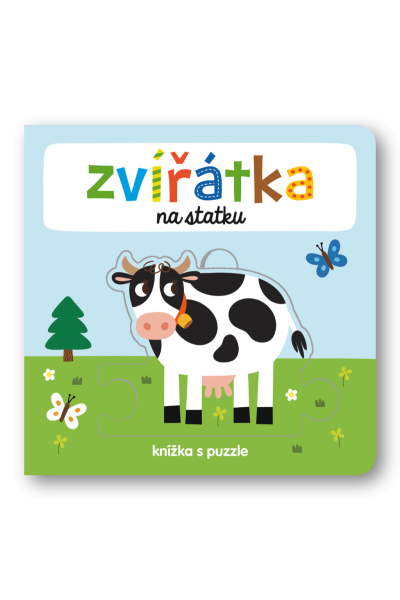 Zvířátka na statku - knížka s puzzle